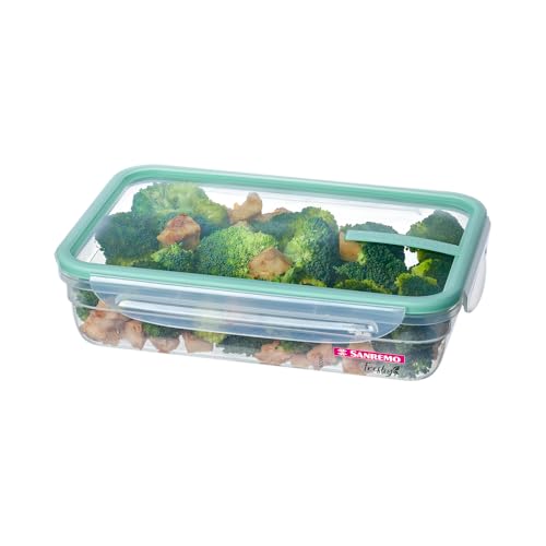 Sanremo - Pote Plástico Hermético de 1,6 Litros e Tampa com Travas, Linha Freshy