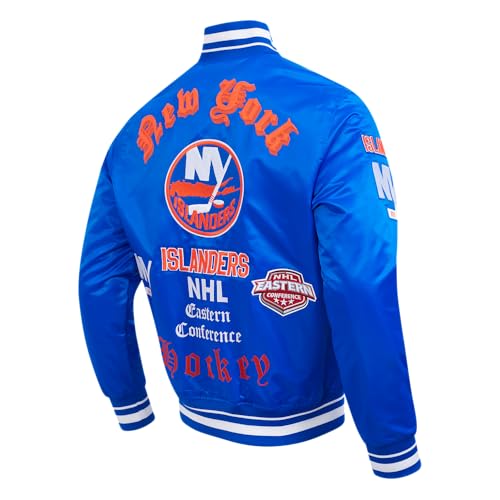 Image of Pro Standard Mens NHL Old English Satin Jacket