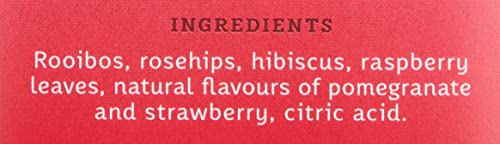 Image of Stash Tea Strawberry Pomegranate Red Tea, 18 Count Tea Bags in Foil, (Pack of 6)
