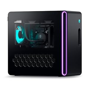 Alienware Aurora R16 Gaming Desktop – Intel Core i9-13900F, 32GB DDR5 RAM, 1TB SSD + 1TB HDD, NVIDIA GeForce RTX 4070 12GB GDDR6X Graphics, Windows 11 Home, 1 Year Premium Support – Basalt Black