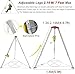 Emergency Rescue Tripod Confined Space Tripod Kit Safety Rescue Tools for Well/Underground Pipe/Tunnels(1800LBS Winch+Falling Protector)