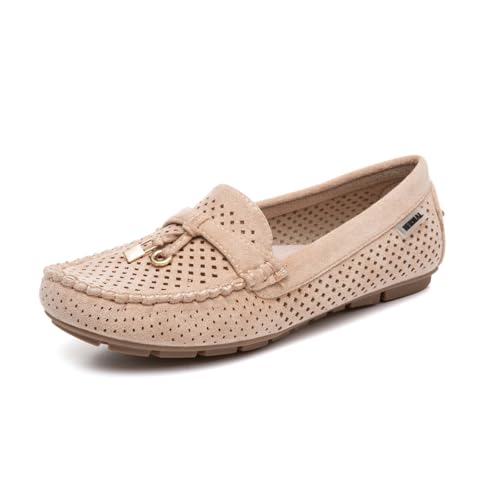 Image of Bernal Women's Non-Slip Penny Loafers - All-Day Comfort Flat Driving Shoes for Work Office & Casual Walking