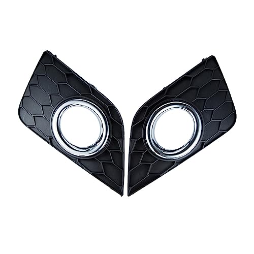 FGBQKP(小さな店) 日産セントラ 2016 2017 車のフロントバンパーヘッドライトフォグライトカバーグリル左右フォグランプベゼルフレーム