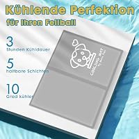 Pawtasy Kühlmatte Katze Hunde Kühldecke Sommer Kühlkissen mit Ungiftiges Gel für Klein Haustiere Hundekühlmatte Selbstkühlend Hund Kühl Kühlende Hundematte, Wasserdicht & langlebiger, S 50x40 cm, Grau – Ansicht 2