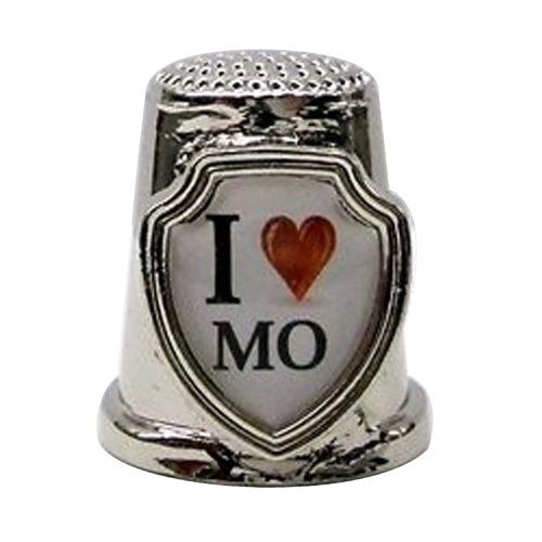 Souvenir Thimble - I love MO - Missouri
