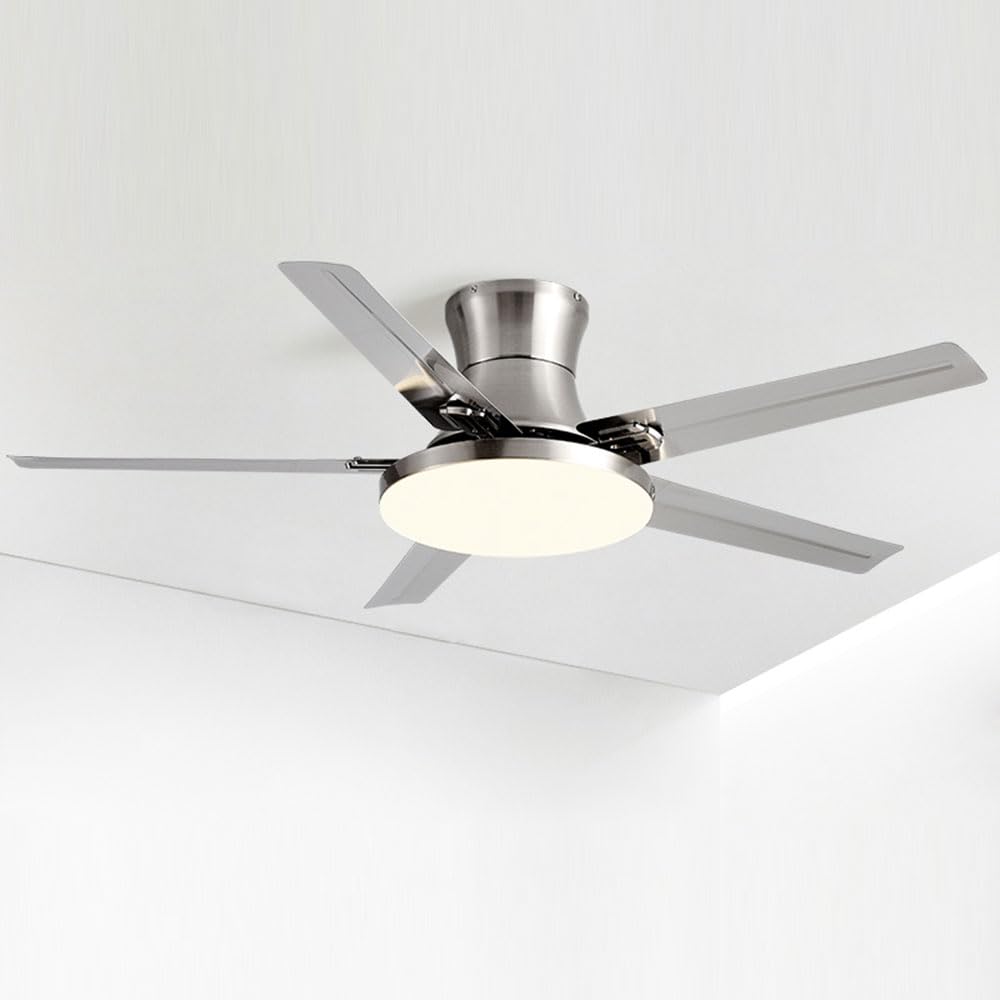 Grand ventilateur de plafond pour chambre et restaurant avec lumière douce
