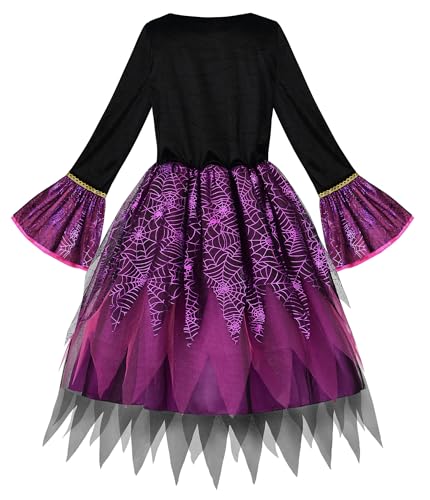 disfraz de bruja para niñas talla 7-8/130 miniatura 2