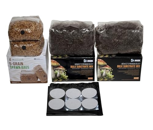 Complete Refill Kit for Large 66Q Monotub - Includes Grain Spawn & Bulk Substrate