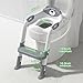 Potty Training Seat ，SKYROKU Potty Training Toilet with Step Stool Ladder, for Kids Boys Girls Toddlers - Comfortable Safe Potty Seat with Anti-Slip Pads Ladder （8838-Grey）