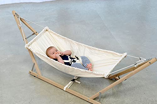 Amazonas Koala Baby Hangmatset, Hangmat en Frame, 161 x 45 x 55 cm, 0-9 Maanden tot 15 kg, Beige - Afbeelding 3