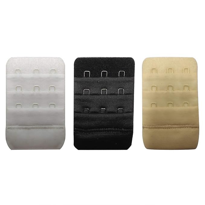 jurel Womens Bra Extender 3 Eye 3 Hook Bra Extender Pack of 3-picture-15