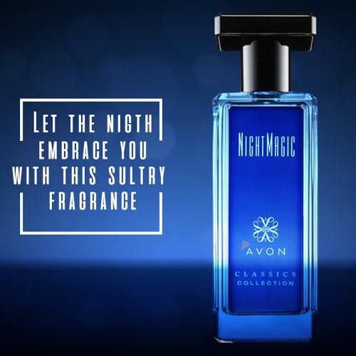 Avon Classics Night Magic Cologne, 1.7 oz – Woody Floral Scent with Neroli, Jasmine & Musk | Non Toxic Body Perfume - Thumbnail 2