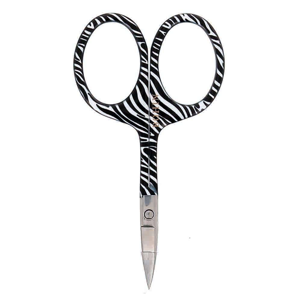 BOHIN France - BOHIN France Safari Collection Stainless Steel (9cm) Zebra Print Fancy Embroidery Scissor - 1 Piece