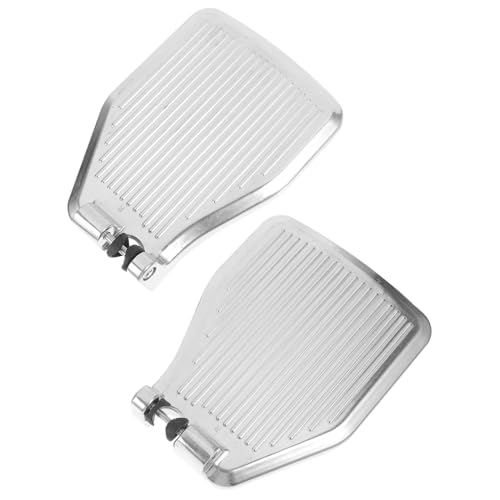 SOESFOUFU 1 Pair Aluminum Alloy Wheelchair Pedal Wheelchairs Wheelchair Footplates for Patient Wheelchair Leg Rest for Elderly Silver