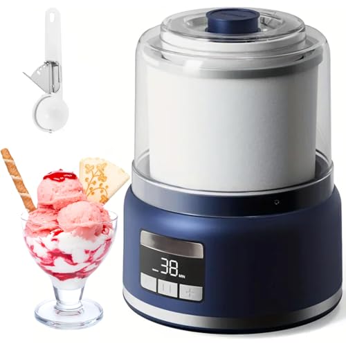 Fabricante Automático De Helados, Fabricantes De Helados con Pantalla Led Y Temporizador, Máquina De Fabricantes De Helados para Hogar, Golosinas Congeladas Rápidas para Helado, Sorbete