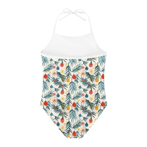 Image of Cute Christmas One-Piece Swimsuits Beach Swimwear Bathing Suit for 3-10 Years Girls