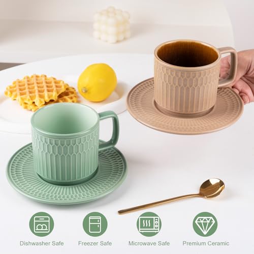 50% Off 4-Piece Ceramic Cappuccino Cup Set - Image 7