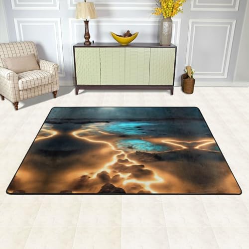 Tapis de sol en flanelle velours fin doux et durable grand format
