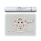 Serviermatte für Katzen, Silikon, wasserdicht und rutschfest, ideal für Katzennäpfe, 45,7 x 33 cm, Grau