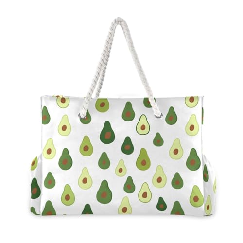 susiyo Avocados Beach Bags for Women Large Travel Tote Bag Waterproof Sandproof Lightweight Swim Pool Bag for Family Outdoor2