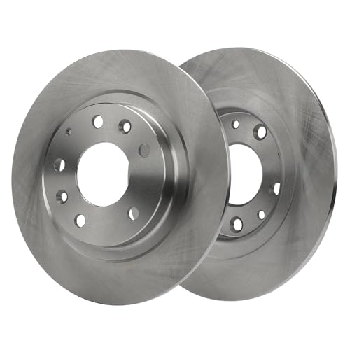 Image of Detroit Axle - Rear Brake Kit for 2016 2017 2018 Mazda CX-3, 11.06 inch inch Disc Brake Rotors Ceramic Brakes Pads with Hardware Replacement