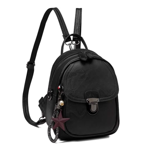 Kasgo Damen Rucksack Kleiner, PU Leder...