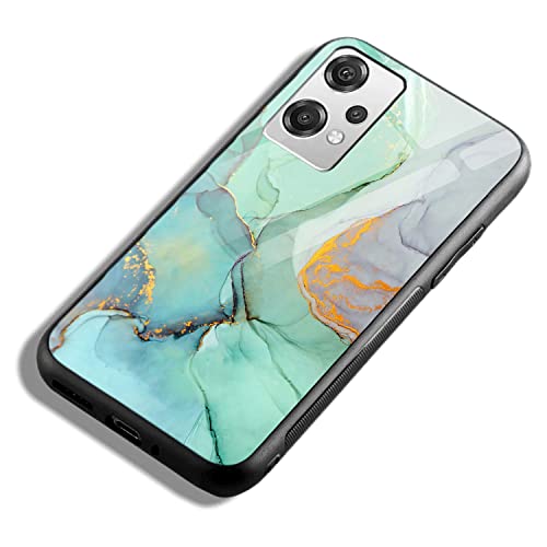 Image of COLORflow Back Cover Compatible with OnePlus Nord CE 2 Lite 5G | Green Marble | Shockproof TPU Bumper Cover with Camera Protection Back Cover Compatible with OnePlus Nord CE 2 Lite 5G