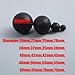Black Solid Rubber Ball Dia 20mm to 75mm Bouncy Balls Round Spheres for Training Exercise Mining Machinery Industry Vibrating Screen(22mm(20pcs))