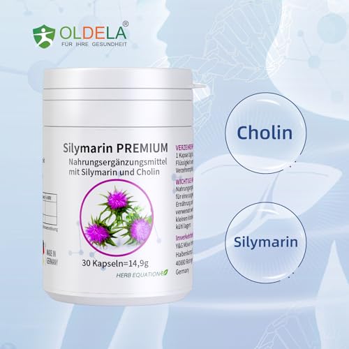 OLDELA SILYMARIN PREMIUM mit Cholin für deine Leber und Mariendistel (80% Silymarin) vegan und produziert in Deutschland – Bild 2