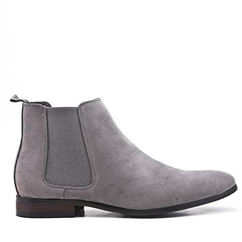 Uomo Design Botín Chelsea Hombre - Carl, Gris S, 40 EU