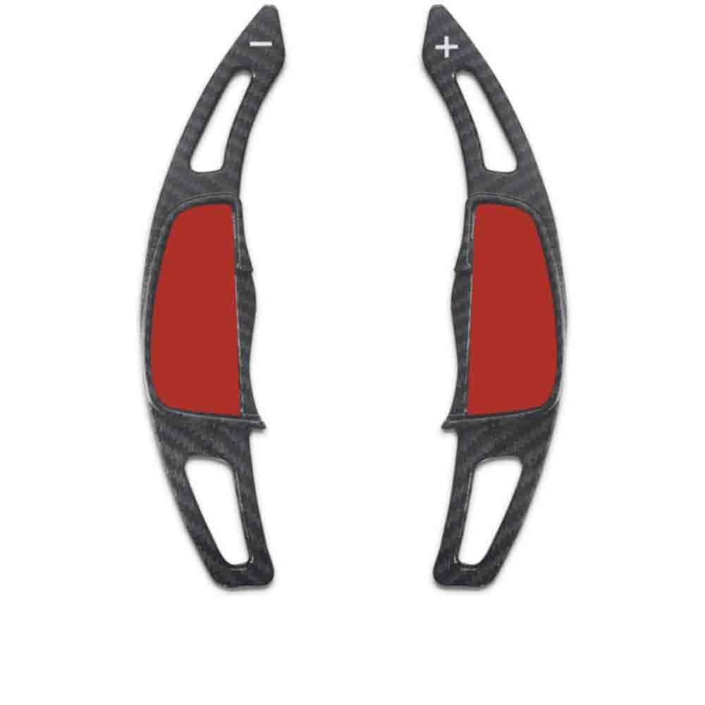 SMOXNMYXH 2PCS Car Wheel Paddle Shifter Steering, for Civic 8th Generation Paddle Shifter Extended Cover Steerin Interior Accessories,B