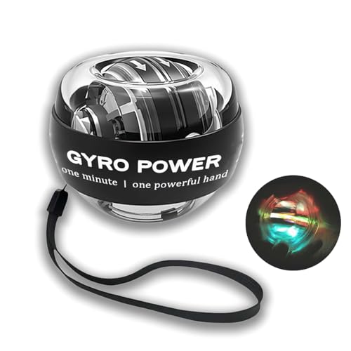 Xfopz Powerball Wrist Trainer Ball Auto-Start Wrist Strengthener Gyroscopic Forearm Exerciser Equipment Gyro Ball for Strengthen Arms, Fingers, Wrist Bones and Muscles