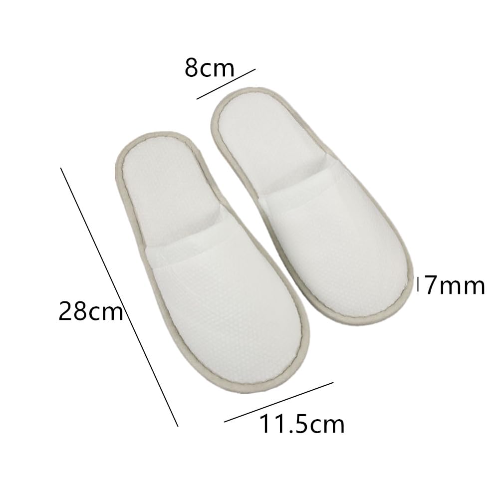 bianco Ciabatte da Viaggio, Pantofole Hotel,Pantofole Ospiti,Ciabatte Ospiti,Antiscivolo,Pantofole Antiscivolo,per Ospiti Spa Famiglia Hotel Festa Casa,3 Paia