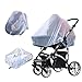 TSHAOUN Universal Insektennetz Moskitonetz für Kinderwagen Kinderwagen Insektennetz Universal für Kinderwagen Reisebett Aus feinmaschigem Gewebe abweisend gegen Wespen und Mücken (1 Packung)