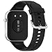 Disscool Replacement Adjustable Wristbands Compatible with Huawei Watch Fit 4/Fit 4 Pro/Fit 3 Comfortable Silicone Wrist with Quick Release Strap Smart Watch Accessories(Black Buckle)