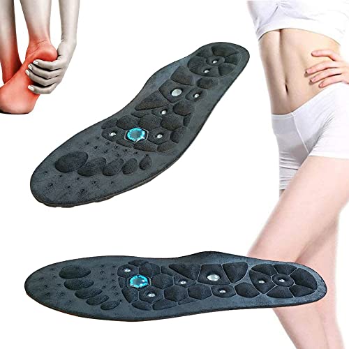 DYK&NX Semelles Magnétiques Amincissantes, Coussinets de Chaussures D'acupression Respirants, Soins des Pieds, Facile à Couper, Soulagement de Fatigue - Unisexe (Size : S) Cover