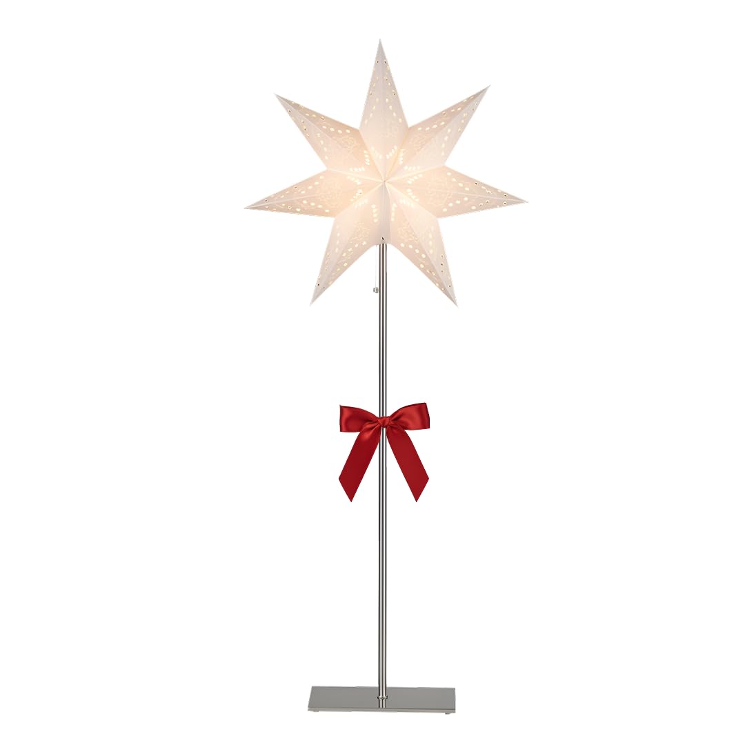 Sensy Mini Standleuchte Stern 83 cm - Papierstern mit Metallfuß