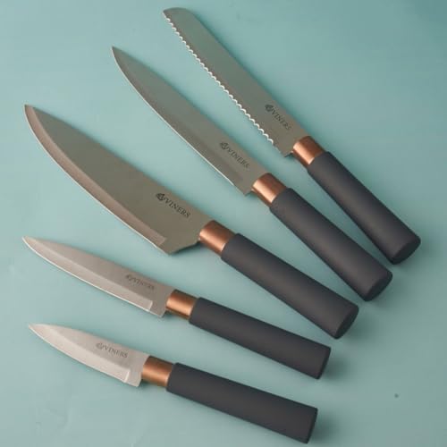 Set Cuchillos Cocina 6 Piezas Metal miniatura 4