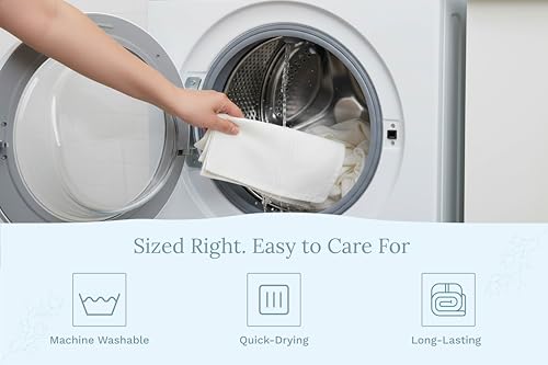 Image of Organic Cotton Flour Sack Kitchen Towels - 10 Pack, Off-White Organic Cotton Tea Towels - Extra Large Flour Sack Cotton Dish Towels- Lint-Free Unbleached Kitchen Towels - 27 inchx27 inch (Off-White - 10 Pack)