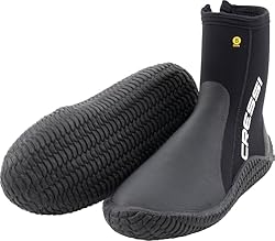 Cressi Reeftech Boots 5mm S (38/39 EU) - Escarpine...: Escarpines ideales para cualquier deporte acuático, diseñados para mantener los pies calientes. Suela trasera con diseño especial para adaptarse perfectamente a las aletas de buceo de zapato abierto. Puntera y talón reforzados con goma duradera para ...