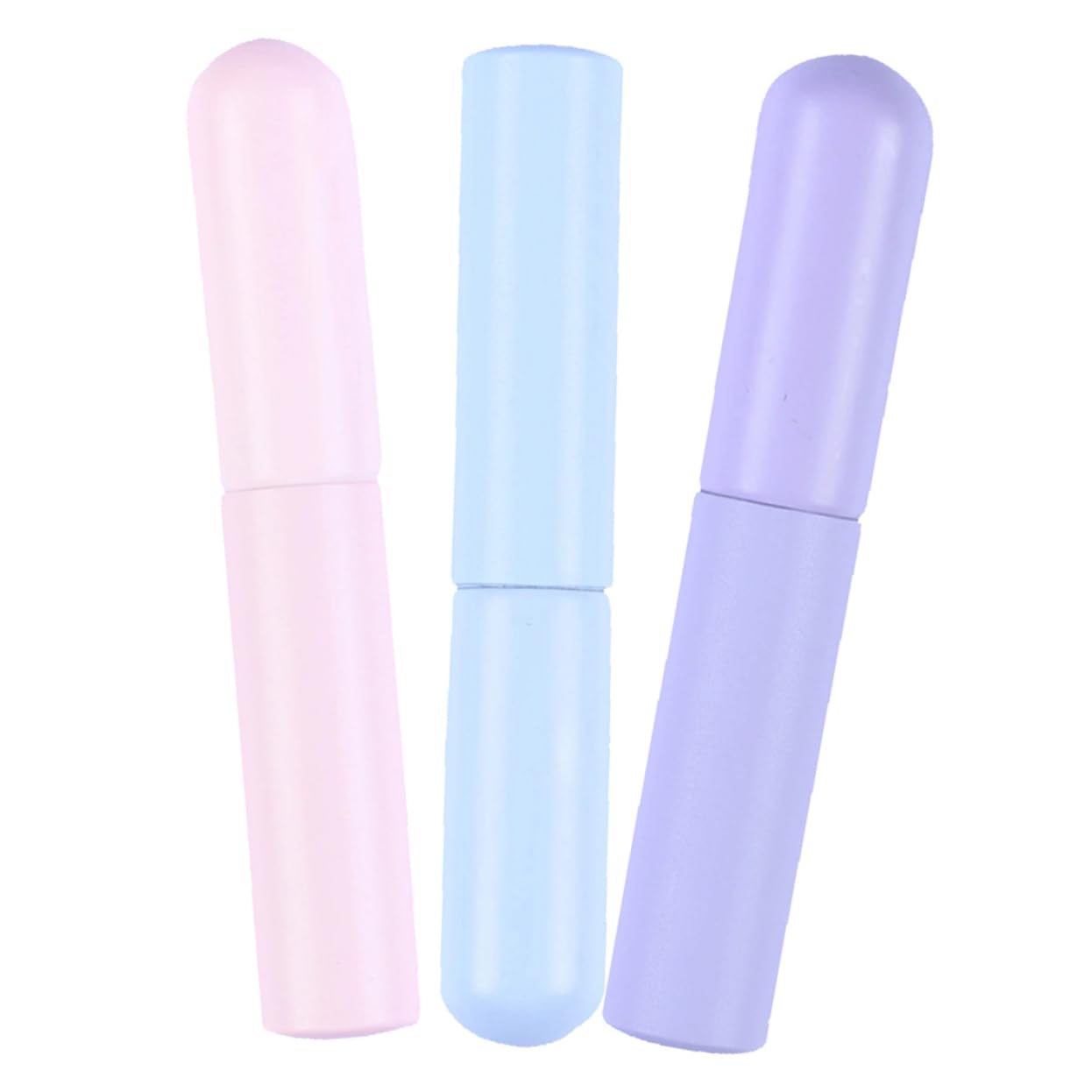 Ipetboom 15pezzi Pennelli Per Labbra Silicone Con Testa Rotonda Applicatori Per Rossetto e Lucidalabbra Facili Da Pulire Colori Pastello