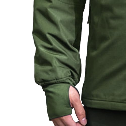 Chaqueta ligera con capucha para hombre talla S verde miniatura 4