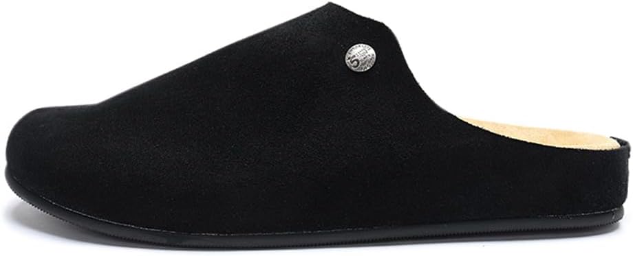 [SJIUTLYUE] スリッパ メンズ 和風 ビルケンシューズ ハンドメイド 本革 カップル スリッポン