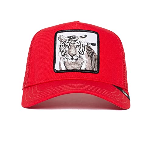 Goorin Bros. Boné de caminhoneiro ajustável The Farm, Vermelho - Tiger Truckin (Tktktk), Tamanho �ni