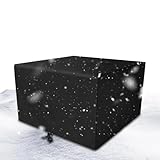 protectora para muebles de patio – Protección rectangular para silla de exterior para todas las estaciones, de correas a prueba de viento, de banco de jardín resistente y