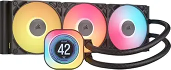 CORSAIR Titan 360 RX LCD Liquid CPU Cooler with RGB Fans and IPS Display