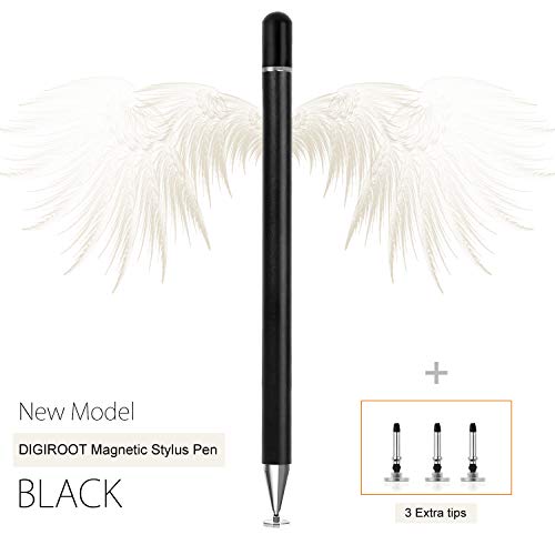 Digiroot Stylus for iPad, Magnetic Disc Stylus Pen 2019 Updated Touch Capacitive Screen