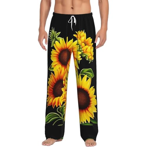 Pantalon de pyjama homme léger anti-irritation en flanelle douce avec poches