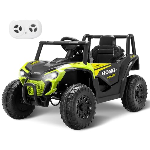Letsgokid 12V Kids Ride on UTV Truck, Ride on Car Toys w/Remote Control, Music, Bluetooth, LED Lights, Kids Battery Powered Electric Vehicle for Boys...