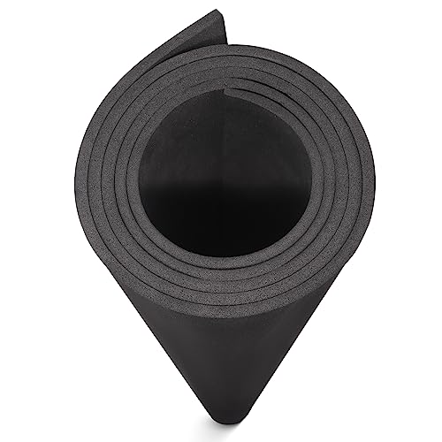 MEARCOOH EVA Foam Cosplay Black 5mm Thick (1mm to 20mm) Large 35.5 x 59 Sheet Premium High Density 86 kg/m3 for Cosplay Crafts Projects